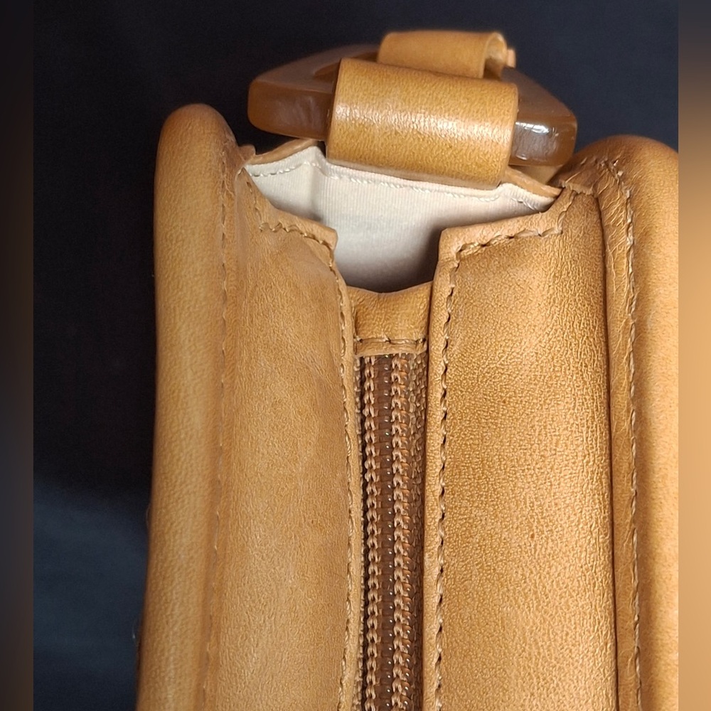 Cole Haan Tan Leather Women's Shoulder Bag Vintage - Picture 13 of 16